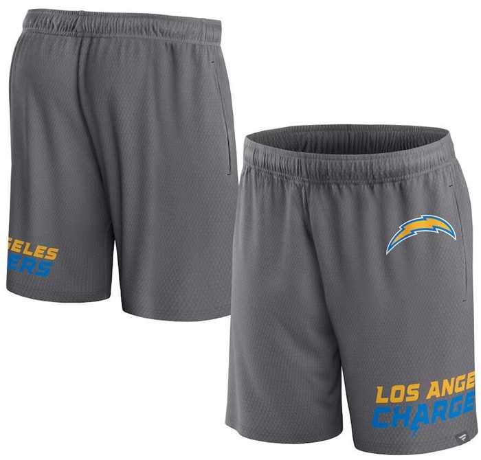 Men's Los Angeles Chargers Grey Shorts,We sell and wholesale Men's Los Angeles Chargers Grey Shorts on line form chian!